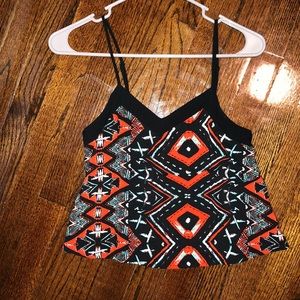 Adjustable strap crop top